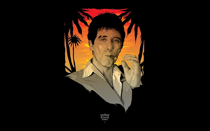 Al Pacino, Fan Art, movies, Scarface, Tony Montana, HD wallpaper