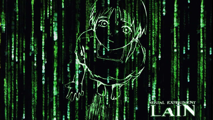 Serial Experiments Lain, Lain Iwakura, cyberpunk, technology