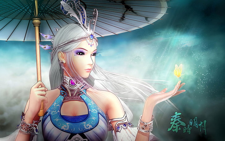 qinshi, Chinese animation, one person, art and craft, women, HD wallpaper
