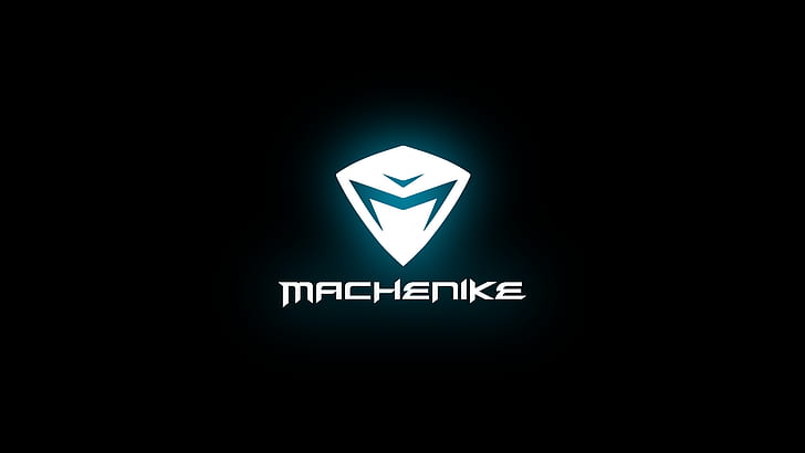 Machenike, notebooks, simple background, logo