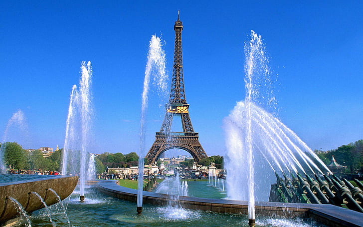 Le Tour Eiffel, artesian well, eiffel tower, paris, france, arteziana, HD wallpaper