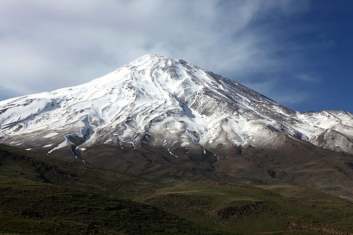 photo of white mountain during daytime, damavand, iran, damavand, iran