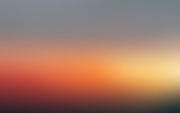sunset, blur, gradation, HD wallpaper
