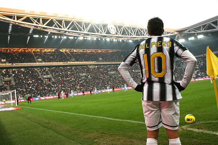 stadium, Juventus, corner, Del-Piero, HD wallpaper