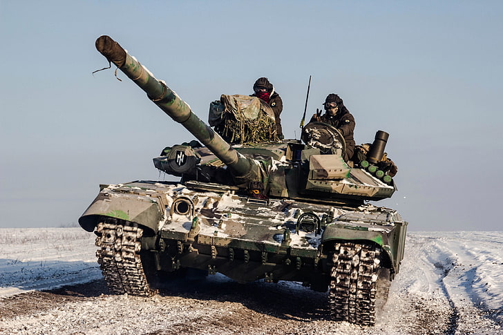 soldiers, tank, machine gun, Ukraine, fighters, honor, regiment, HD wallpaper