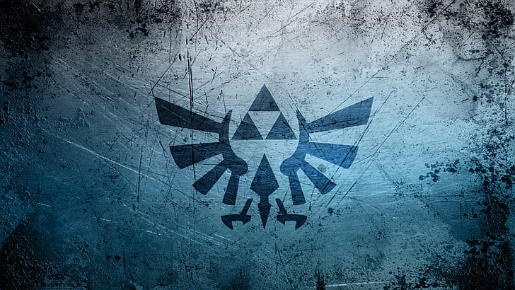 hylian crest, textured, Triforce, The Legend of Zelda, video games
