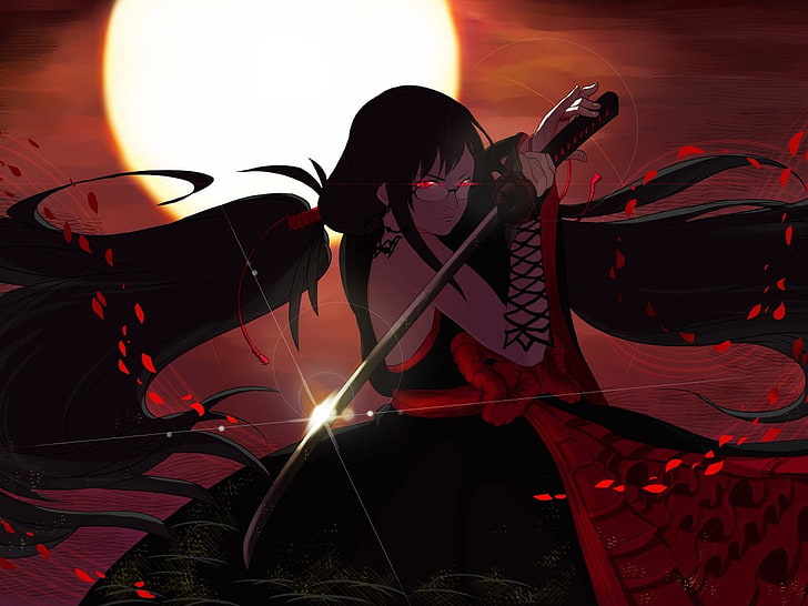 HD wallpaper: woman holding sword digital wallpaper, Anime, Blood-C |  Wallpaper Flare
