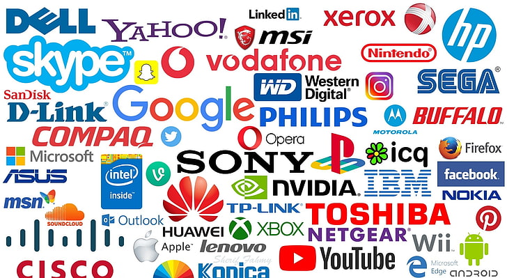 Technology Logos, Computers, Others, brands, logos brands, hp HD wallpaper