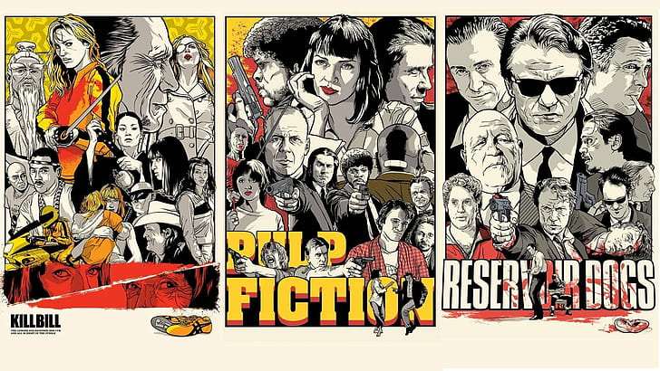 Kill Bill, Pulp Fiction, Quentin Tarantino, Reservoir Dogs