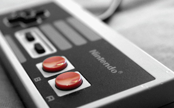 Nintendo S game controller, video games, controllers, Nintendo Entertainment System
