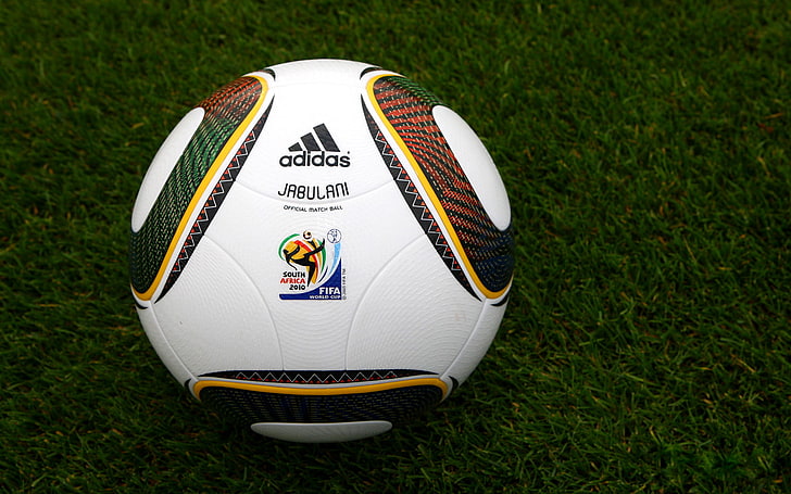 white and multicolored adidas soccer ball, Photo, Grass, The ball