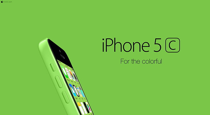 iPhone 5C Green For Colorful, Computers, Mac, Apple, communication, HD wallpaper