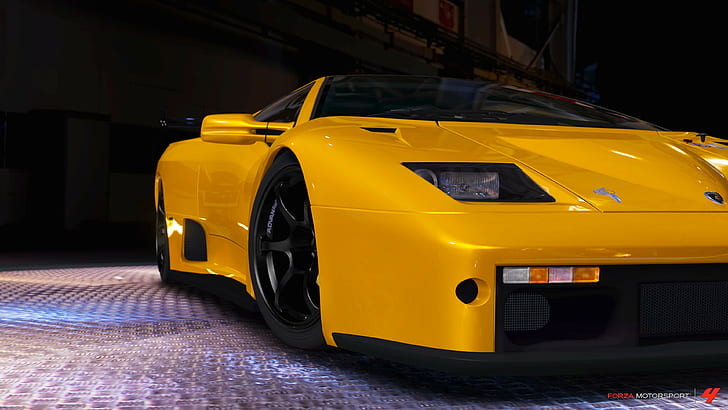 Car, Lamborghini Diablo, Forza Motorsport 4, Video Games, 3840x2160, HD wallpaper