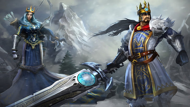 Video Game, League Of Legends, Ashe (League Of Legends), Tryndamere (League of Legends), HD wallpaper