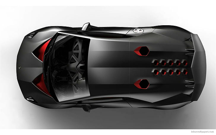 2010 Lamborghini Sesto Elemento Concept 2, black sports car, cars, HD wallpaper