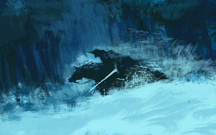 person riding on horse painting, Dota 2, artwork, animal themes