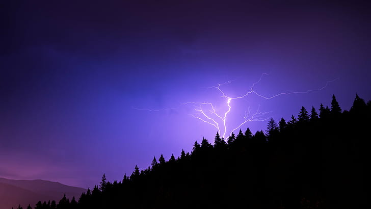 lightning photo, romania, romania, Thunder, Busteni, Landscape photography