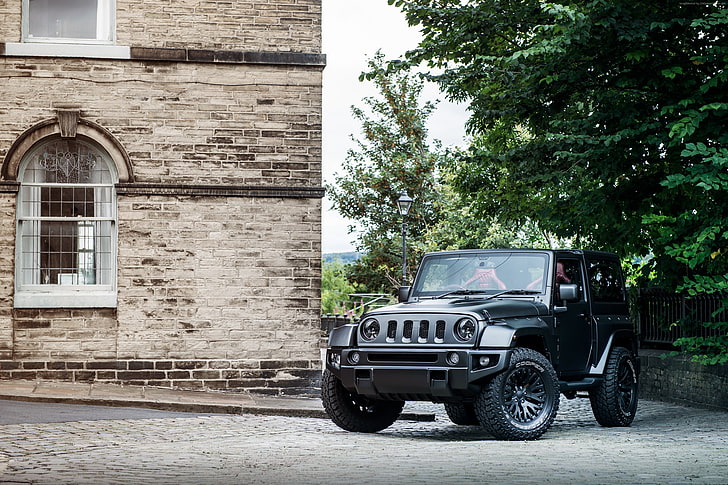 Black Hawk Edition, SUV, Project Kahn Jeep Wrangler, Geneva Auto Show 2016, HD wallpaper