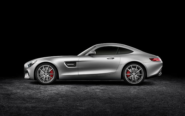 Mercedes-AMG GT, car, vehicle, simple background, HD wallpaper