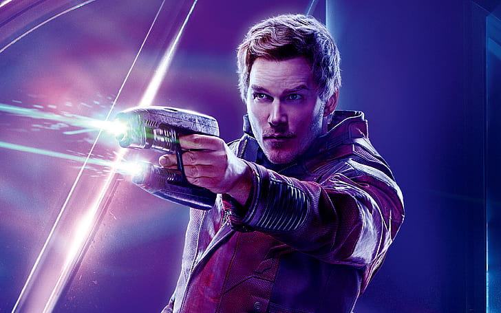 Avengers Infinity War, Guardians of the Galaxy, Starlord, Chris Pratt, HD wallpaper