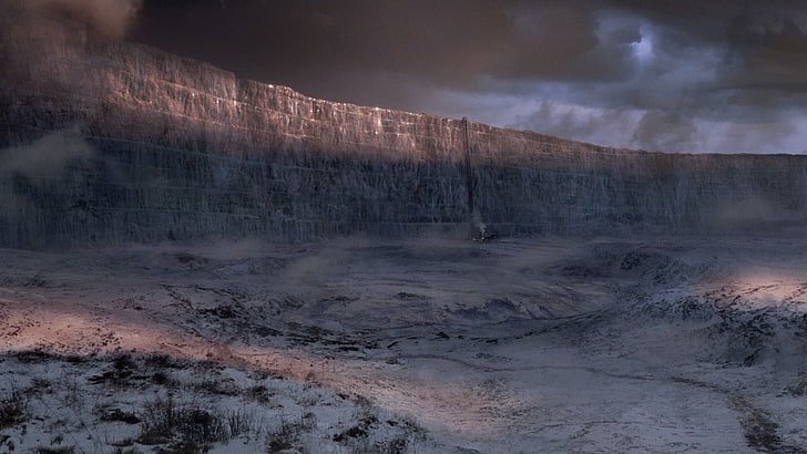green grass, Game of Thrones, The Others, The Wall, winter, smoke - physical structure