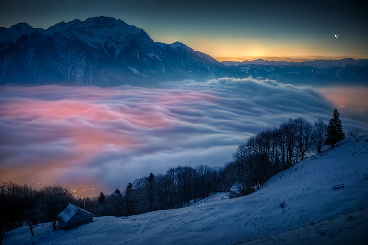 nature, landscape, valley, Switzerland, HD wallpaper