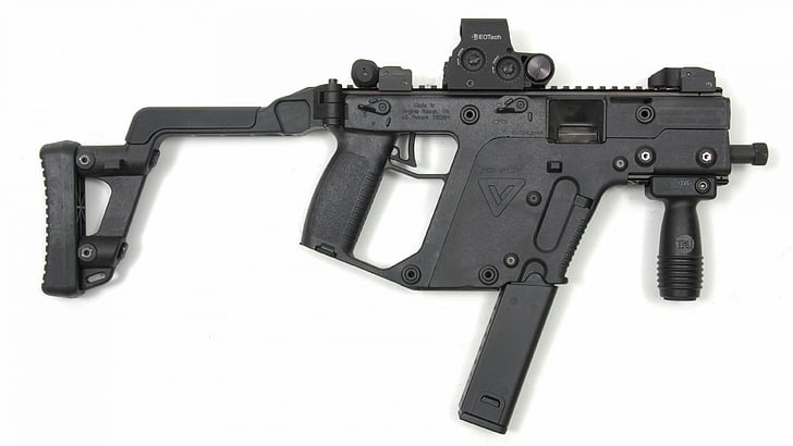black rifle, KRISS Vector, submachine gun, USA, HD wallpaper