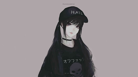 Anime Girl Wallpaper Black Hair gambar ke 4