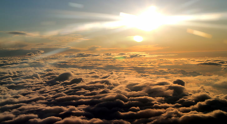 sun rise photo, Cloud, floor, SXSW, Austin, clouds, sky, fly, HD wallpaper