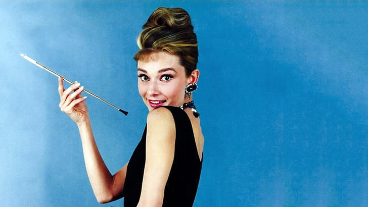 Audrey Hepburn, Breakfast At Tiffanys, Holly Golightly, portrait, HD wallpaper