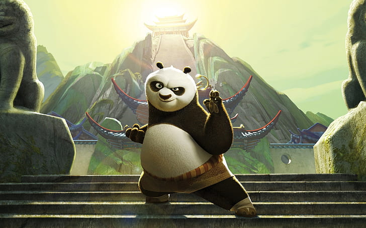 Po in Kung Fu Panda 3, KungFu, HD wallpaper