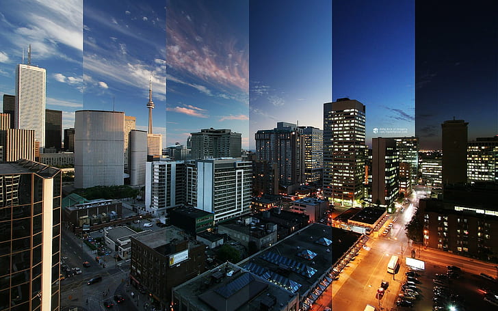 Toronto Reflections Canada, HD wallpaper