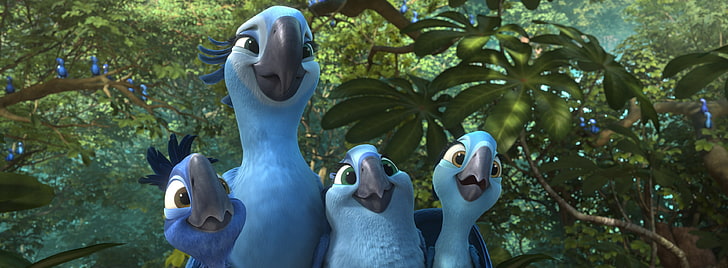 HD wallpaper: Rio 2 Jewel and Kids, Blue Rio characters, Cartoons, Others,  Journey | Wallpaper Flare
