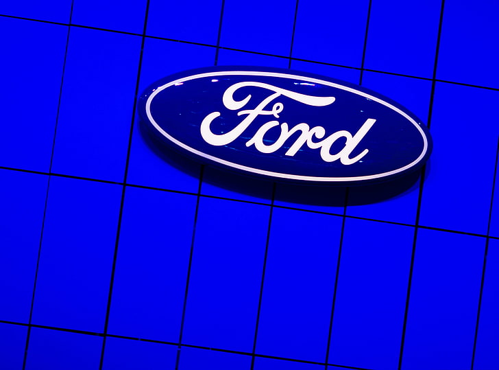American Ford, Ford logo, Architecture, Blue, Michigan, united states, HD wallpaper