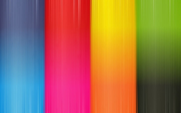 blue, red, yellow, and green stripe colors, stripes, vertical, HD wallpaper