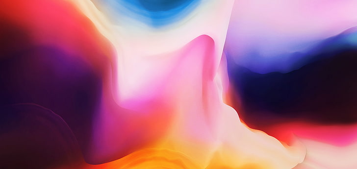 Stock, Gradients, OnePlus 6, 4K, Colorful, multi colored, abstract