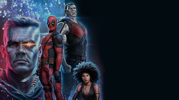 Movie, Deadpool 2, Cable (Marvel Comics), Domino (Marvel Comics), HD wallpaper