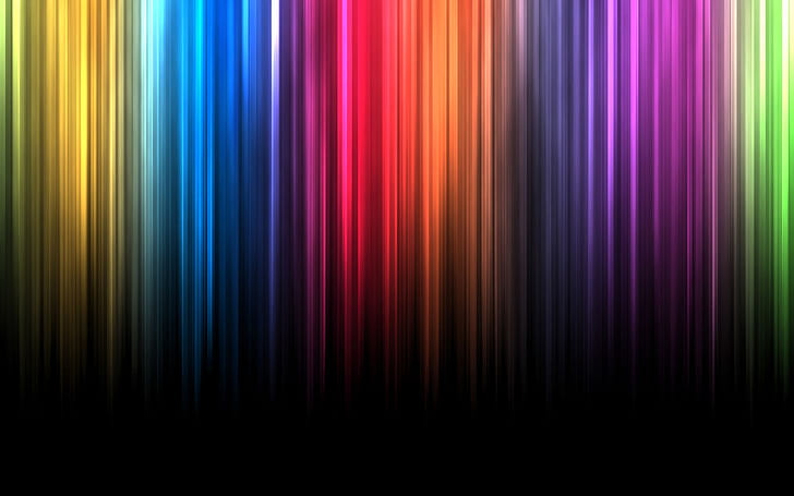Spectrum bands of color lines, HD wallpaper