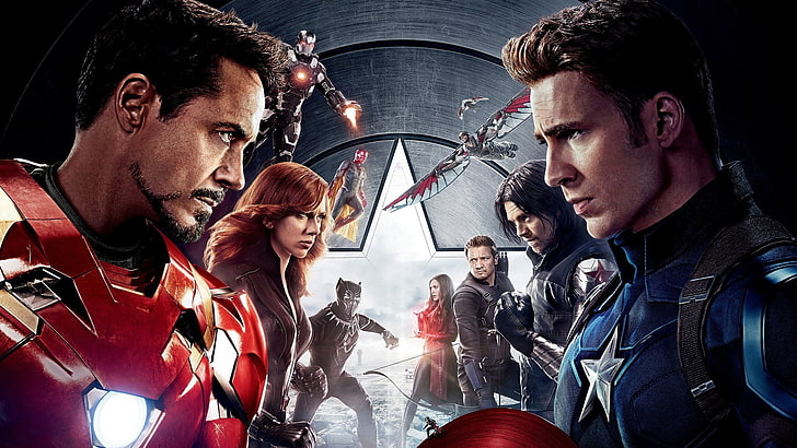 Captain America: Civil War, movies, Iron Man, Black Widow, War Machine