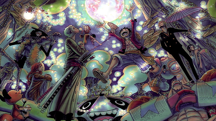 one piece luffy zoro sanji chopper 1920x1080  Anime One Piece HD Art