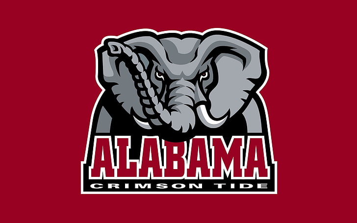 Alabama Crimson Tide logo, alabama crimson tide football, soccer, HD wallpaper