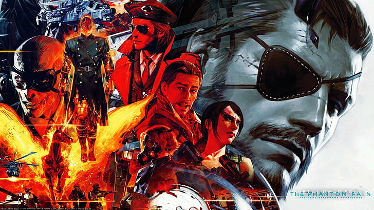 video games, artwork, Metal Gear Solid V: The Phantom Pain, HD wallpaper