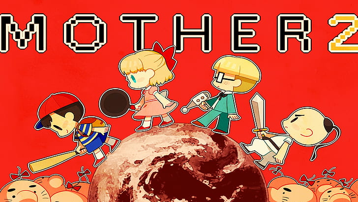 Hd Wallpaper Video Game Earthbound Jeff Earthbound Mother 2 Mr Saturn Earthbound Wallpaper Flare
