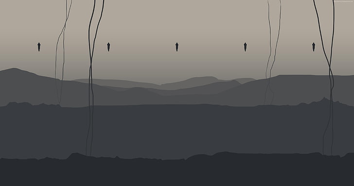 Death Stranding, Video Game Art, Hideo Kojima, mountain, sky
