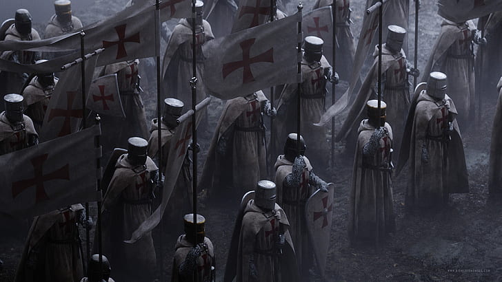 Fantasy, Knight, Banner, Crusade, Medieval, Warrior, HD wallpaper