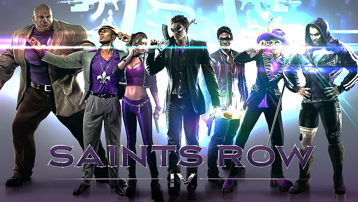 Saints Row digital wallpaper, Saints Row IV, fashion, group of people