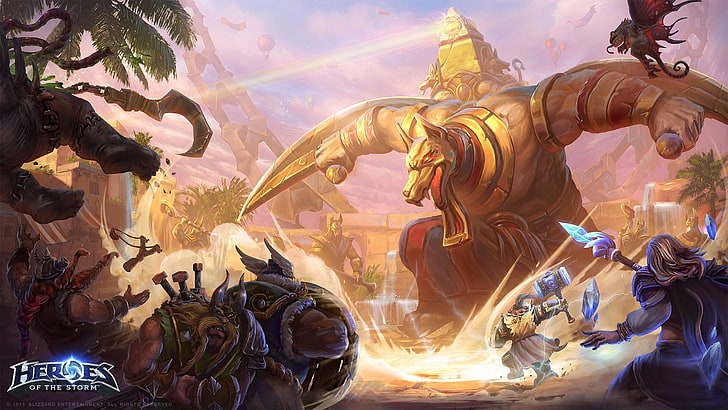 Heroes of The Storm illustration, Blizzard Entertainment, Sky Temple, HD wallpaper