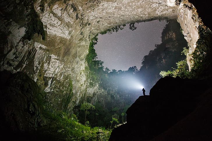Vietnam, outdoors, cave, nature, Hang Son Doong, landscape, HD wallpaper