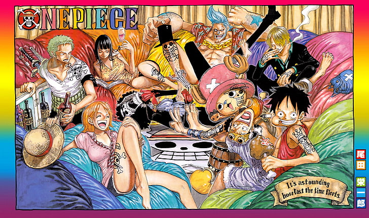 One Piece, anime, multi colored, representation, human representation