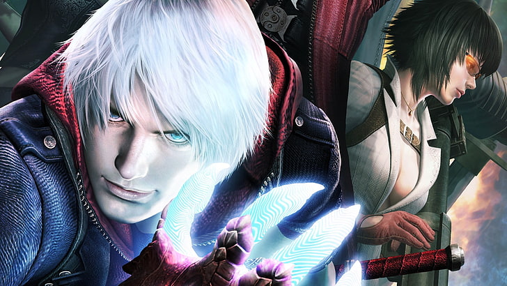male anime wallpaper, Devil May Cry, portrait, headshot, real people, HD wallpaper
